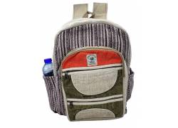 Himalayan Hemp Τσάντα Πλάτης Backpack Χειροποίητή από Κάνναβη Ιμαλαϊων - Orange Patch