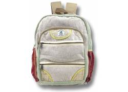 Himalayan Hemp Τσάντα Πλάτης Backpack Χειροποίητή από Κάνναβη Ιμαλαϊων - Red Stripe