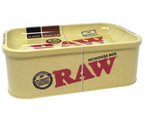 RAW Μεταλλικό Κουτί Munchies Box με Δίσκο 27x17cm - Τιμή: 14,90€