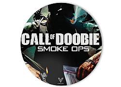 V-Syndicate Slikk Round Αντικραδασμικό Υπόστρωμα (χαλάκι) Dab Mat - Σχέδιο Call of Doobie 15cm