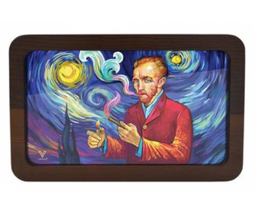 V-Syndicate Rolling Tray Ξύλινος Δίσκος Smoky Night 3D - Medium (30x18cm) - Τιμή: 31,90€