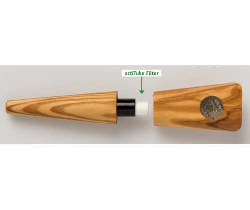 Ξύλινη Πίπα actiTube Olive Wood (Ξύλο Ελιάς) - Τιμή: 32,90€