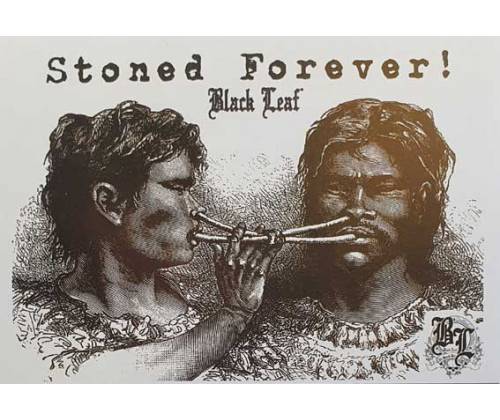 Black Leaf Card Postal | Stoned Forever 14mm x 10mm - Τιμή: 0,70€