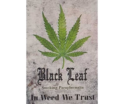 Black Leaf Αυτοκόλλητο Sticker | Cannabis Λευκό 10,5mm x 7,5mm - Τιμή: 0,40€