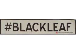 Black Leaf Αυτοκόλλητο Sticker | Logo White 20mm x 4mm