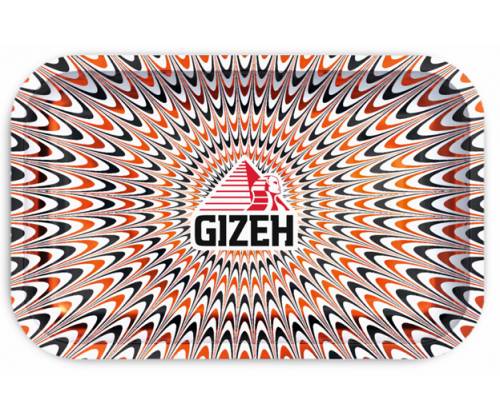 Gizeh Rolling Tray Δίσκος «Trippy» White Red - Small (27x17cm) - Τιμή: 7,00€