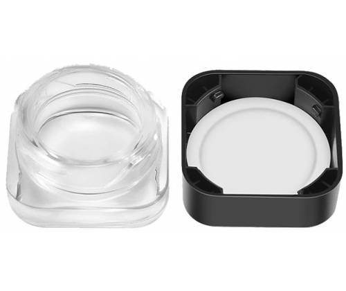 Γυάλινο Βάζο Smellproof Jar 5ml Squared Διάφανο - Κλείνει Αεροστεγώς - Τιμή: 1,60€