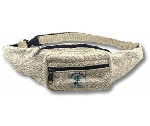 Τσαντάκι Μέσης Χειροποίητο από Κάνναβη Ιμαλαϊων - Φυσικό Χρώμα - Τιμή: 18,60€