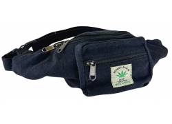 Himalayan Hemp Τσαντάκι Μέσης Χειροποίητο από Κάνναβη Ιμαλαϊων - Black
