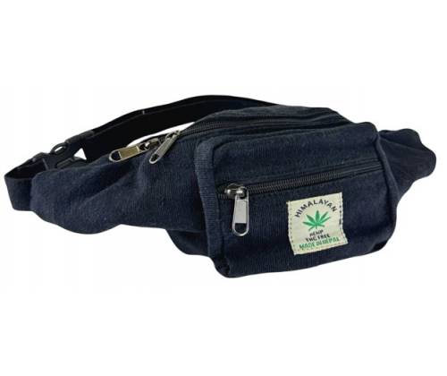 Himalayan Hemp Τσαντάκι Μέσης Χειροποίητο από Κάνναβη Ιμαλαϊων - Black - Τιμή: 18,60€