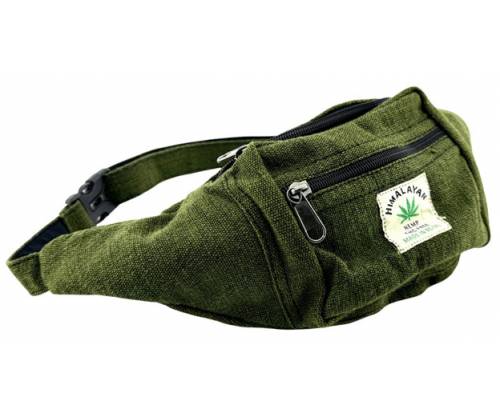 Himalayan Hemp Τσαντάκι Μέσης Χειροποίητο από Κάνναβη Ιμαλαϊων - Green - Τιμή: 18,60€