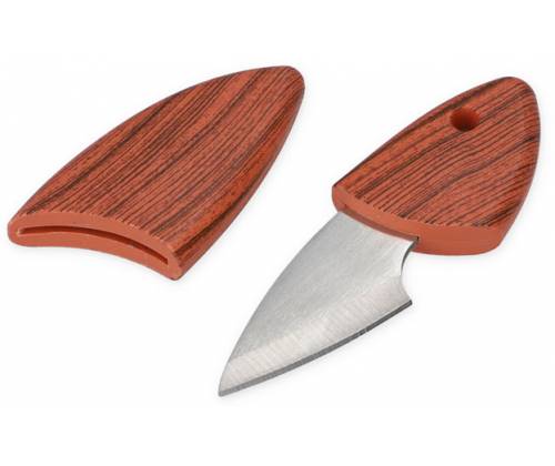 Mini Tobacco Cutting Knife Hash Knife with Wooden Sheath - 10.5cm -  Price: 4,10€