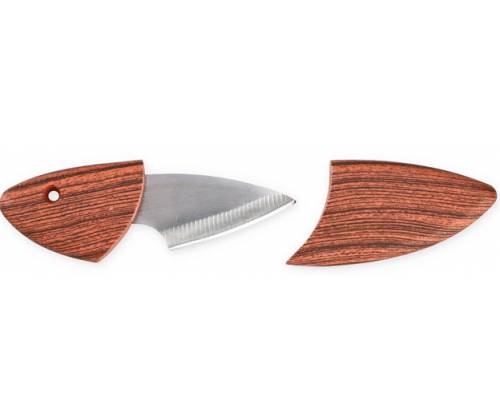 Mini Tobacco Cutting Knife Hash Knife with Wooden Sheath - 10.5cm -  Price: 4,10€