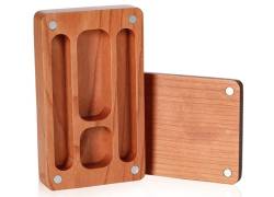 Wooden Storage Box Mini - Closes with Magnets (12x7x2.5cm)