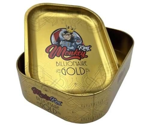 Monkey King Metal Storage Box 18x14x4.5cm - Billionaire Gold Edition - Price: 10,00€