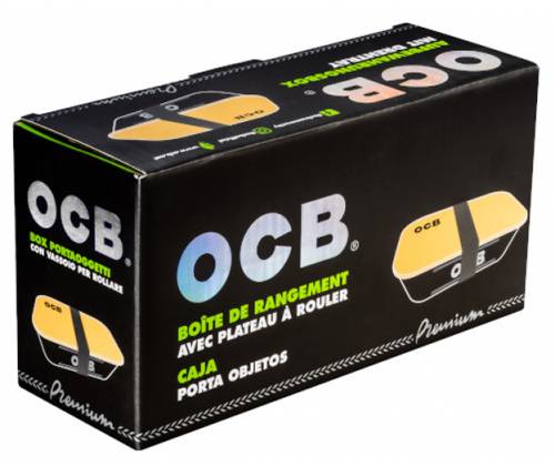 Plastic Storage Box OCB Black 20x10.5x6.5cm with Wooden Lid-Disk -  Price: 17,50€