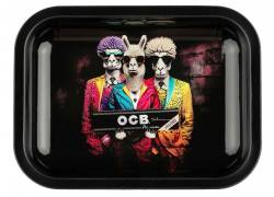 OCB Rolling Tray Δίσκος Black με Καπάκι - Mini (19x14cm)