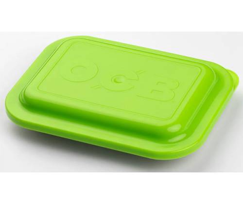 OCB Rolling Tray Δίσκος Green με Καπάκι - Mini (19x14cm) - Τιμή: 7,90€