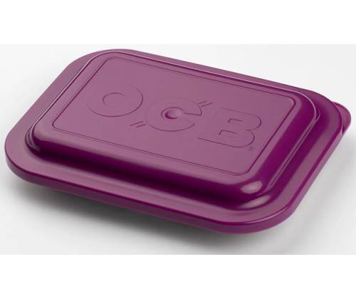 OCB Rolling Tray Δίσκος Purple με Καπάκι - Mini (19x14cm) - Τιμή: 7,90€