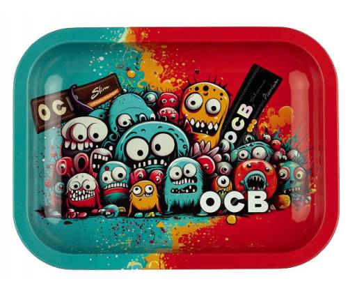 OCB Rolling Tray Δίσκος Yellow με Καπάκι - Mini (19x14cm) - Τιμή: 7,90€