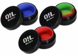 Πλαστικό Βάζο Black Leaf Oil Jar 3ml - Εσωτερικό Σιλικόνη