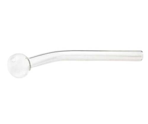Πιπάκι Γυάλινο Oil Pipe με Γωνία 45° - Μήκος 15cm - Τιμή: 4,90€