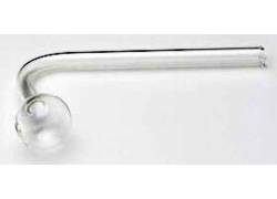 Πιπάκι Γυάλινο Oil Pipe με Γωνία 90° - Μήκος 10cm