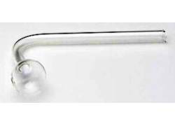 Πιπάκι Γυάλινο Oil Pipe με Γωνία 90° - Μήκος 15cm