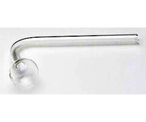 Πιπάκι Γυάλινο Oil Pipe με Γωνία 90° - Μήκος 15cm - Τιμή: 4,90€