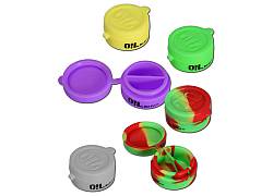 Θήκη Σιλικόνης Black Leaf Oil Jar με 2 Θέσεις - 2x10ml