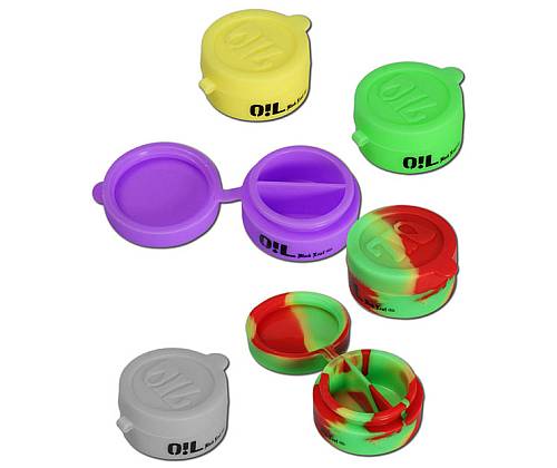 Θήκη Σιλικόνης Black Leaf Oil Jar με 7 Θέσεις  - 6x4ml + 1x10ml - Τιμή: 7,40€