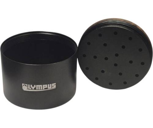 Μεταλλικό Βάζο Αποθήκευσης Αλουμινίου Olympus με Υγρασιόμετρο (67x56x35mm) - Τιμή: 14,70€