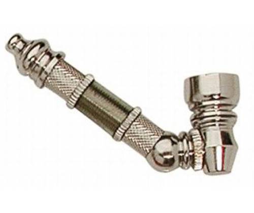 Μεταλλική Πίπα Hooked με Γωνία 45° - 9cm - Τιμή: 5,20€