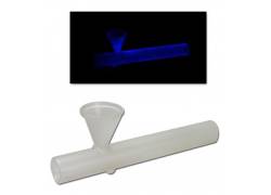 Πίπα Γυάλινη Pipe Glow in Dark Μπλε - 15cm