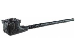 Ξύλινη Πίπα με Ανάγλυφα Σχέδια Μαύρη 33cm - Lord of the Rings