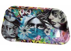 Πυθία Rolling Tray Δίσκος Graffiti Girl - Small (27x16cm)