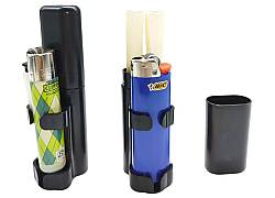 Θήκη Αποθήκευσης για 2 Κώνους 11.5cm με Βάση για Αναπτήρα - Μαύρο