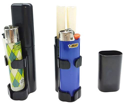 Θήκη Αποθήκευσης για 2 Κώνους 11.5cm με Βάση για Αναπτήρα - Μαύρο - Τιμή: 2,90€