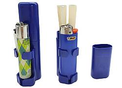 Θήκη Αποθήκευσης για 2 Κώνους 11.5cm με Βάση για Αναπτήρα - Μπλε