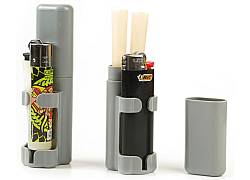 Θήκη Αποθήκευσης για 2 Κώνους 11.5cm με Βάση για Αναπτήρα - Γκρι