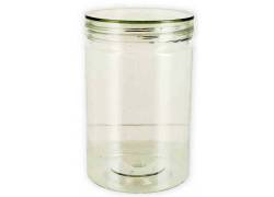 Πλαστικό Δοχείο Αποθήκευσης με Καπάκι Βιδωτό 100x65mm – Διάφανο 250ml