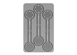 Premium Σίτες Pipe Screens Spoon Card 15mm - 2x3τμχ