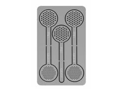 Premium Σίτες Pipe Screens Spoon Card 18mm - 2x3τμχ