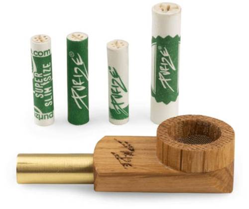 Purize Ξύλινη Πίπα Hemp Καφέ Mini με Αντάπτορα - 5,5cm - Τιμή: 15,50€