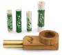 Purize Ξύλινη Πίπα Hemp Καφέ Mini με Αντάπτορα - 5,5cm - Τιμή: 15,50€