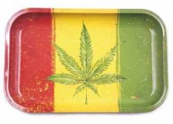 Rolling Tray Δίσκος Rasta Leaf - Small (19x28cm)