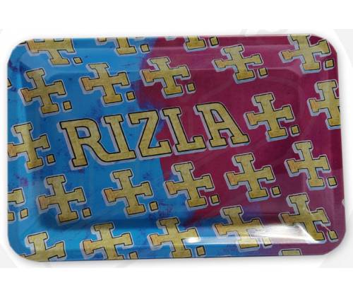 Rizla Rolling Tray Δίσκος Mini Metal Multicolor (12.5x18cm) - Τιμή: 3,90€