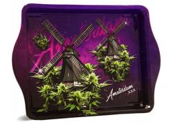 Rolling Tray Δίσκος «Violet Weed Mills» Mini (21x15cm)