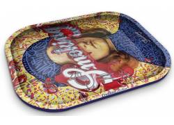 Smoking Rolling Tray Δίσκος Large - Potrait Fans (34x28cm)