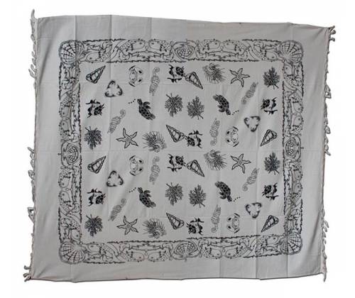 Κρεμαστή Κουβέρτα Πανό Τοίχου Wall Tapestry - SeaFood Design 210x240cm - Τιμή: 31,50€
